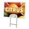 Signmission Citrus Yard Sign & Stake outdoor plastic coroplast window, C-2436 Citrus C-2436 Citrus - alternate 1